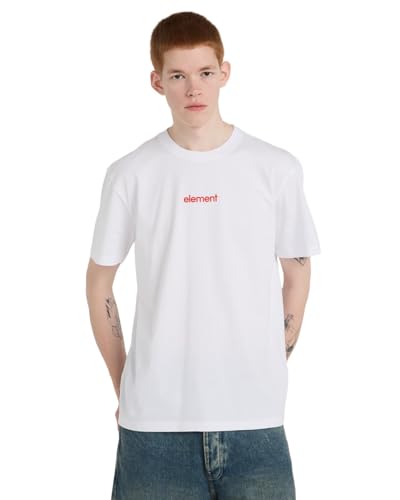 Element LOWCASE BP SS T-Shirt, kurzärmlig, für Herren, Weiß von Element