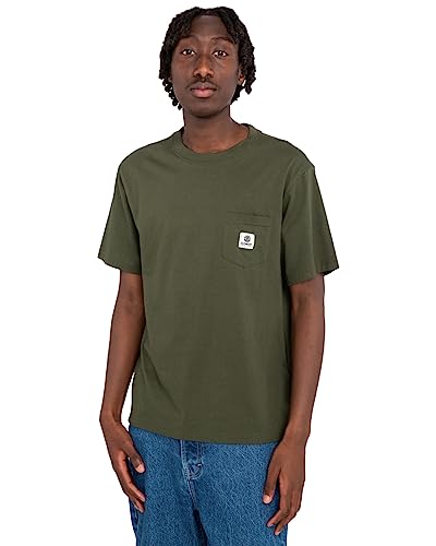 Element T-Shirt Basic Pocket Männer Braun L. von Element