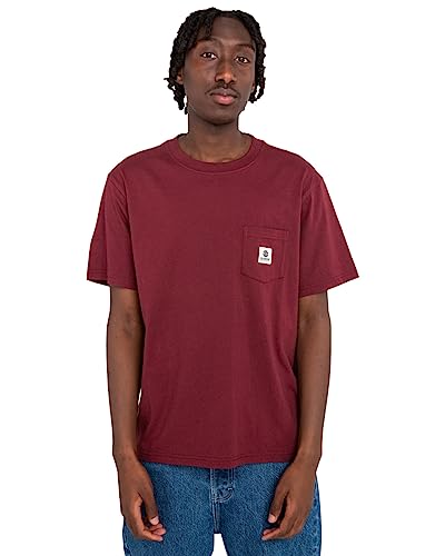 Element Basic Pocket - T-Shirt - Männer - L - Rot von Element