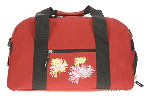 Elephant Sporttasche mit Schuhfach/Naßfach Sport Tasche + Trinkflasche (Flower Rot Summer) von Elephant Spear