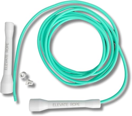 Elevate Rope Professioneel Speed Rope - 3m Verstelbaar Springtouw, 5mm PVC met Nylon Kern voor Cardio, Double Unders & Crossfit von Elevate Rope