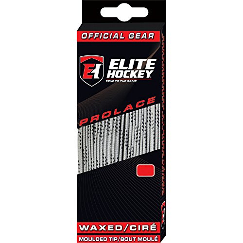 Elite Hockey Unbekannt Prolace Gewachste Hockey-Schnürsenkel, Silbergrau, 304,8 cm von Elite