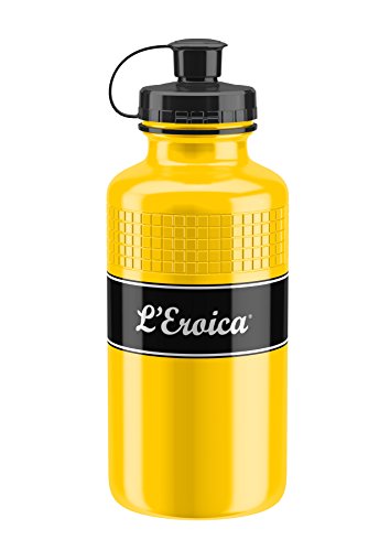 Elite Elite Unisex – Erwachsene Eroica Vintage Trinkflasche, Gelb, One Size von Elite