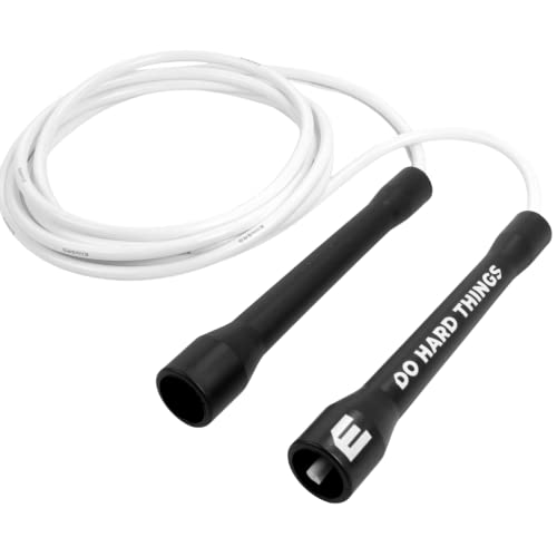 EliteSRS Do Hard Things 6 mm PVC-Springseile für Fitness – verstellbares Springseil für drinnen und draußen, mit unzerbrechlichen Griffen und ultra-langlebigem, nicht knickendem PVC für Springseil, von EliteSRS