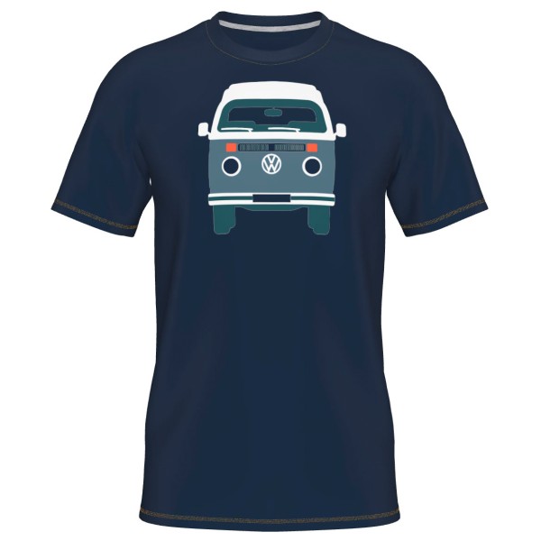 Elkline - Four Wheels To Freedom Baywindow - T-Shirt Gr L blau von Elkline