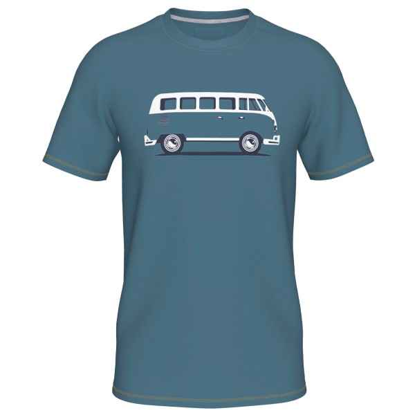 Elkline - Four Wheels To Freedom Big-T - T-Shirt Gr S blau von Elkline