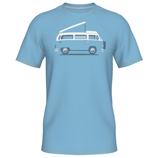 Elkline - Four Wheels To Freedom Big-T - T-Shirt Gr XL blau von Elkline
