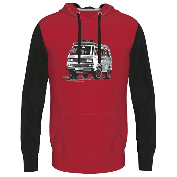 Elkline - Four Wheels To Freedom Vanatiker - Hoodie Gr XL rot von Elkline