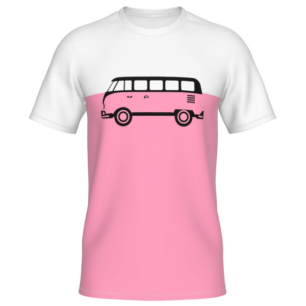 Elkline - Kid's Four Wheels To Freedom Abfahrt - T-Shirt Gr 140 rosa von Elkline