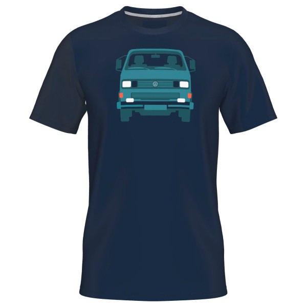 Elkline - Kid's Four Wheels To Freedom Tedrei - T-Shirt Gr 104 blau von Elkline