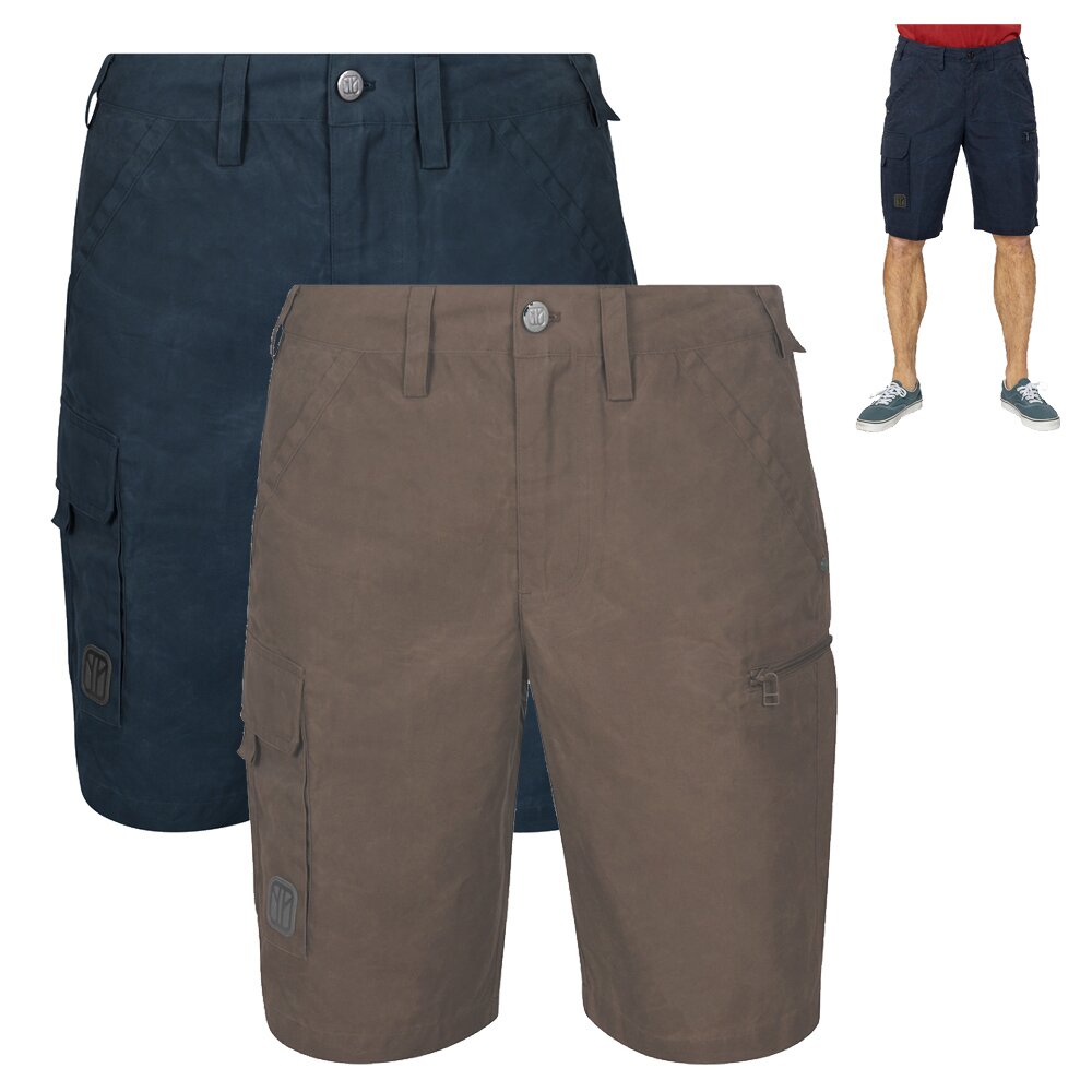 Elkline - SIT DOWN Gewachste Cargo Shorts kurze Hosen für Herren von Elkline