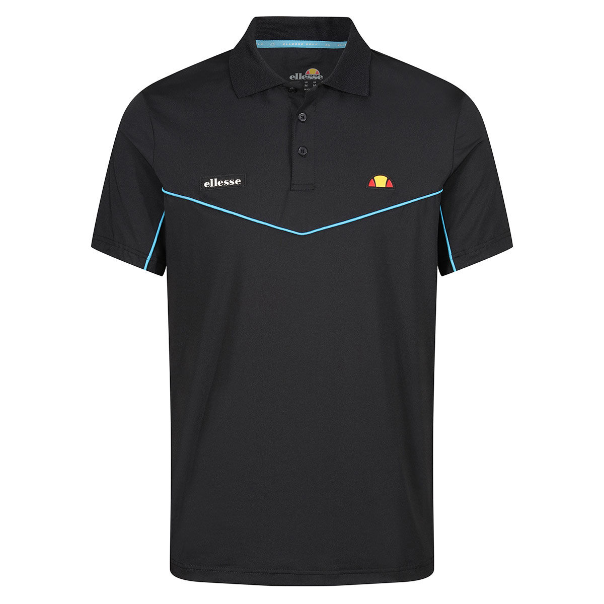 Ellesse Men's Murata Golf Polo Shirt, Mens, Black, Xl | American Golf von Ellesse