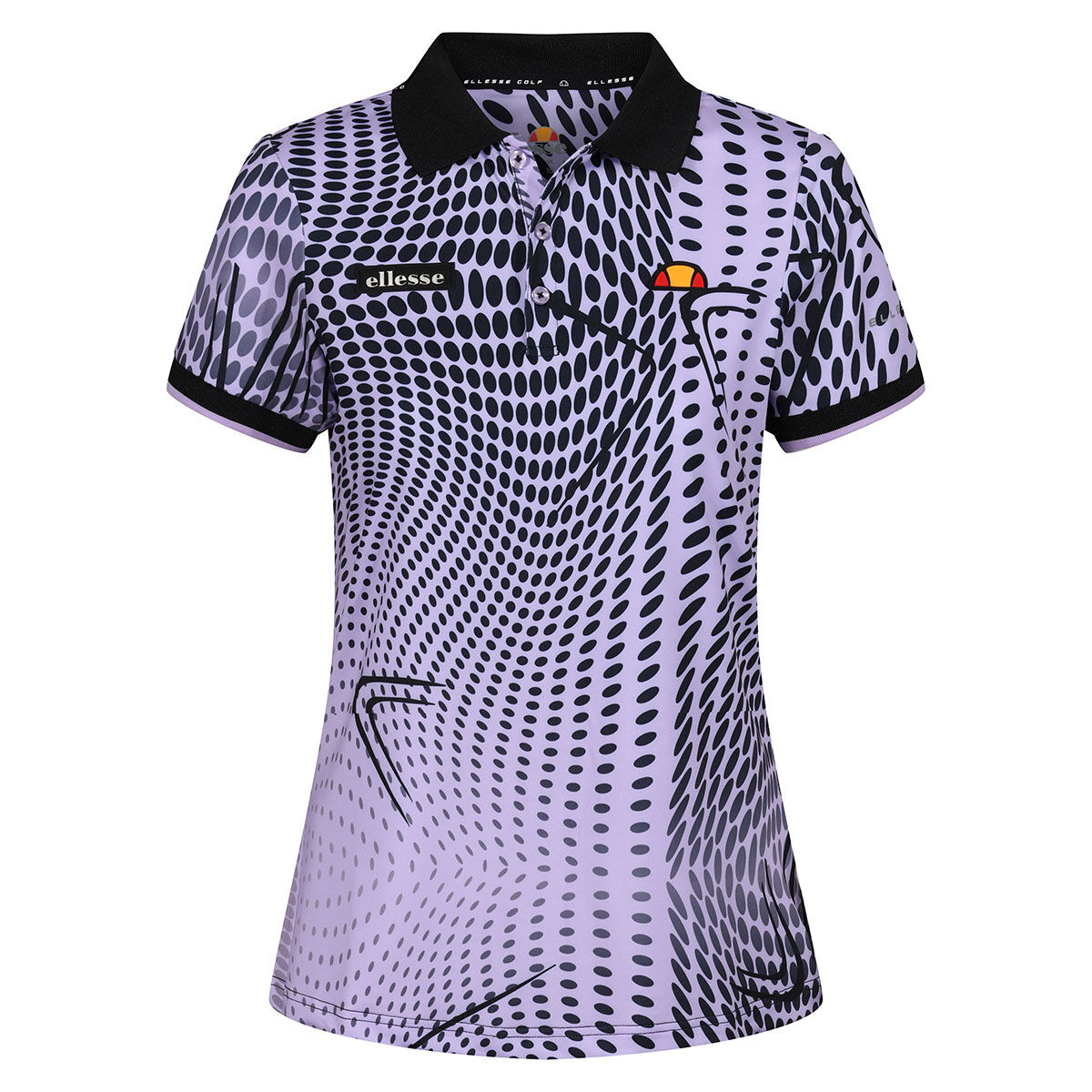 Ellesse Womens Vecchio Golf Polo Shirt, Female, Light purple, 10 | American Golf von Ellesse