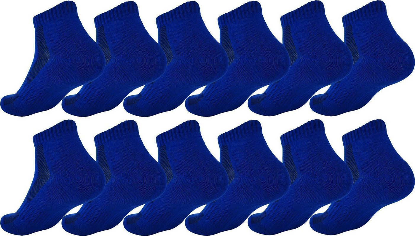 EloModa Sportsocken 12 Paar Sport Frottee Sneaker Socken Herren Damen Quarter Socks Kurzso (12-Paar) von EloModa