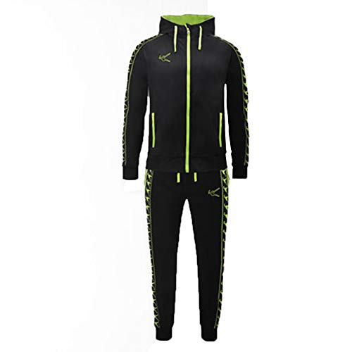 Elplayer Herren Jeck Overall, Nero/Verde Acido, S von Legea