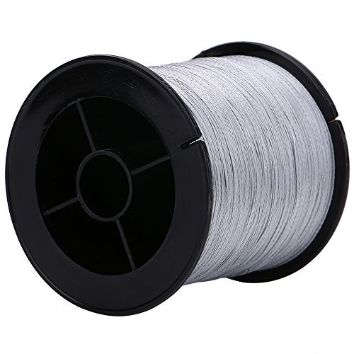 4 Stränge Angelschnur Grey Sea Fish Wire, Multifilament Angelschnur Super Strong Sea Fish Line Fischseilschnur(grau, 1,5) von Elprico