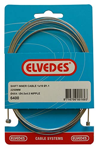 Elvedes Werk Cable 2 Meter Shimano/suntour 6400 Sporting_Goods, metallisch, 2.25 m von Elvedes