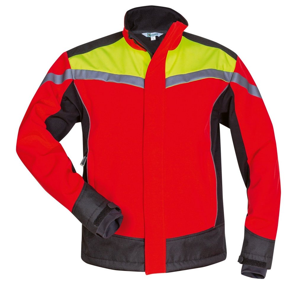Elysee Schutzjacke ESCHE Waldarbeiter Softshell-Jacke ELYSEE® Rot/Gelb/Schwarz Gr.XXXL von Elysee