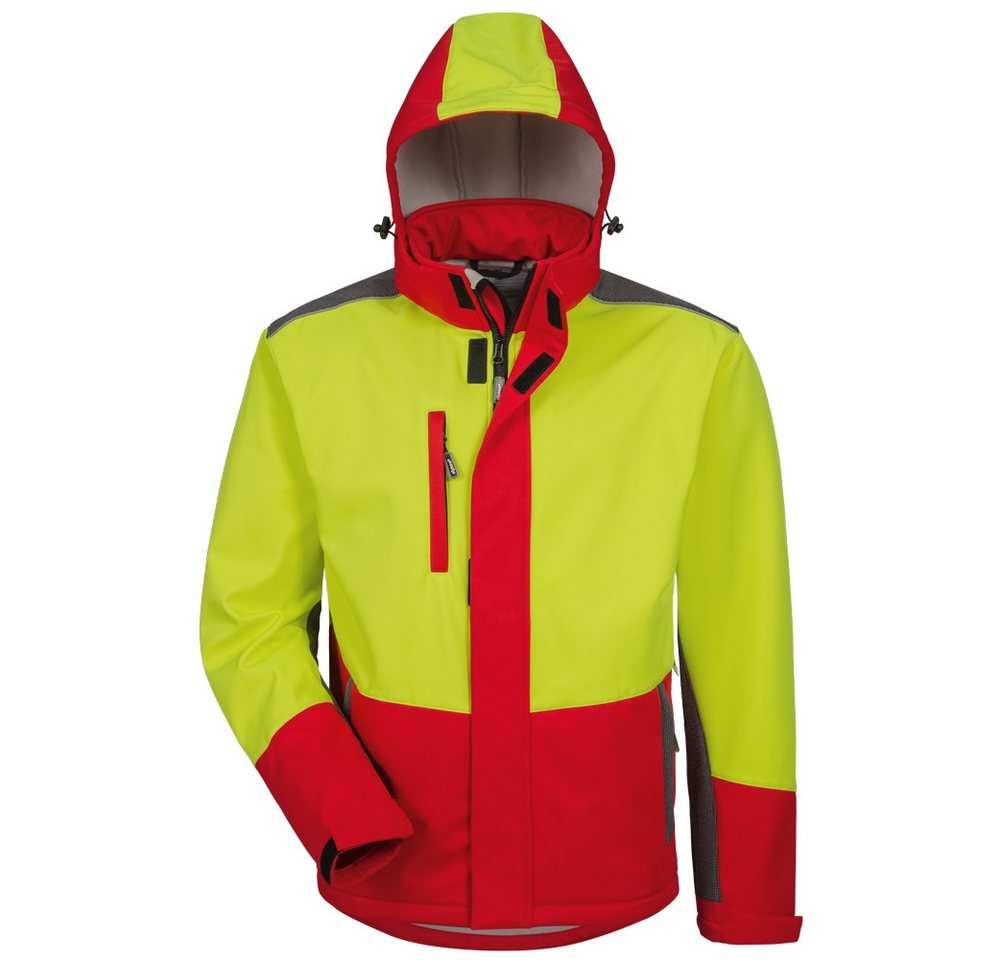 Elysee Schutzjacke SCHLEHE Waldarbeiter Softshell-Jacke ELYSEE® Gelb/Rot/Schwarz Gr.XXL von Elysee