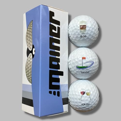 Emainer Golfball, Geburtstag, ToDo Golf Geschenk, 3er-Pack, Golfbälle mit maximaler Reichweite, die auch Dein Highscore kennen (ToDo 1) von Emainer