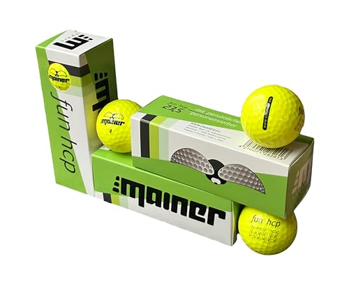 Emainer Supersoft Golfball, softe Golfbälle mit maximaler Reichweite, Dieser Ball kennt Dein Handicap, im 3er-Pack, gelb (1 x 3er- Pack (3 Bälle)) von Emainer