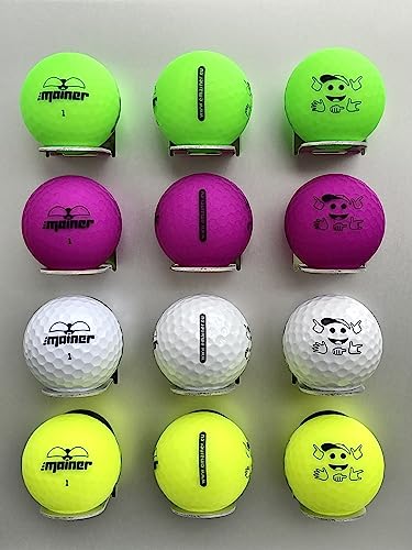 Emainer emoG Golfball, 3 softe Golfbälle mit maximaler Reichweite, Dieser Ball kennt Dein Highscore, 1x 3er-Pack, gelb von Emainer