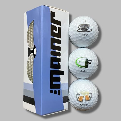 Emainer Golfball, Geburtstag, ToDo Golf Geschenk, 3er-Pack, Golfbälle mit maximaler Reichweite, die auch Dein Highscore kennen (ToDo 2) von Emainer