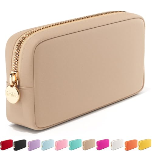 Embla Kosmetiktasche – Make-up-Tasche, Reisetasche, Kulturbeutel, niedlicher Make-up-Organizer, Nylon-Reißverschlusstaschen, rosa Schwarze Münzbörse, Aufbewahrungstasche, Kosmetik-Organizer, von Embla