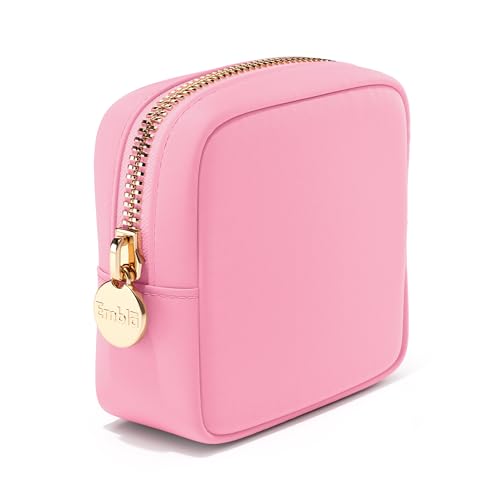 Embla Make-up-Tasche – Reisetasche, Kulturbeutel, Make-up-Organizer, Nylon-Kosmetiktaschen mit Reißverschluss – Clutch, Münzgeldbörse, Aufbewahrungstasche, Organizer, Flamingo, Large von Embla
