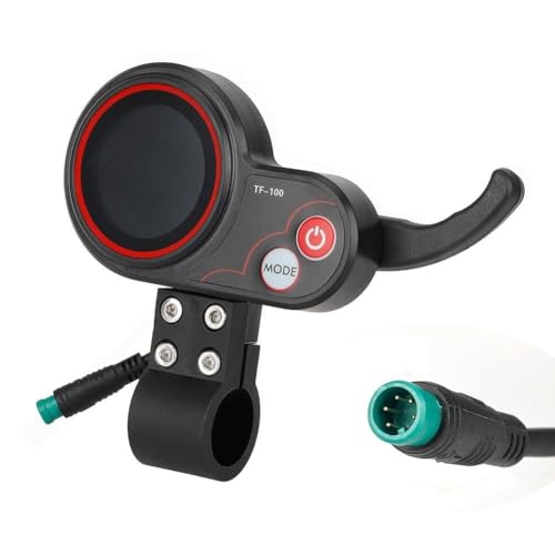 Emiif 5 Pin LCD Armaturenbrett Display Bildschirm Kompatibel mit Kugoo Elektroroller Controller, Wasserdicht ABS Kunststoff, Speed Gear Power Mode Anzeige von Emiif