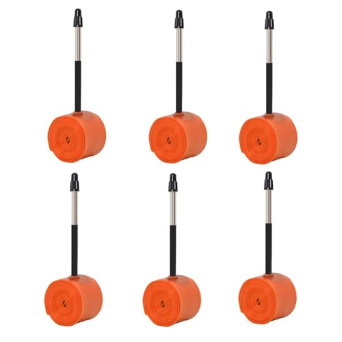Emiif Ultraleichter 700C Rennrad-Innenschlauch, 35 g, TPU-Material für 23C 25C 26C 28C 30C 32C Reifen mit verstärktem Metallventil FV45 FV60 FV80 von Emiif