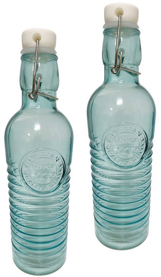 Emilja Trinkflasche Glasflaschen 1732 mit Bügelverschluss 500ml - 2 Stück von Emilja
