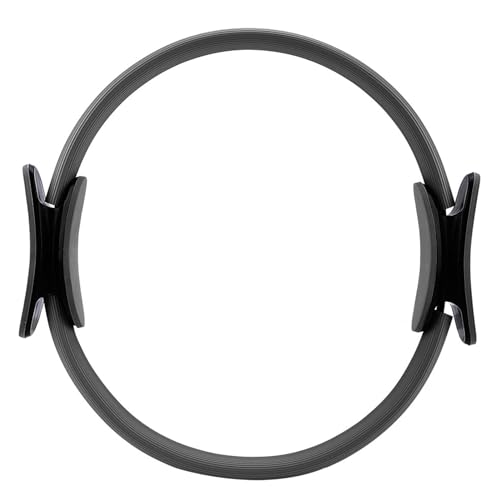 Emoshayoga Doppelgriff-Oberschenkel-Yoga-Ring-Muskelkraftgerät (Schwarz) von Emoshayoga