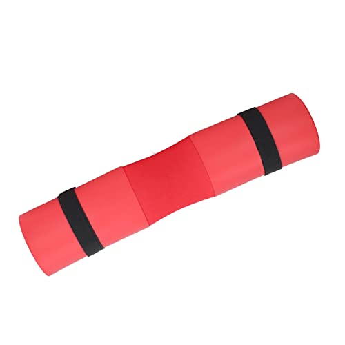 Emoshayoga Langhantel-Pad, leichtes Workout-Squat-Pad aus Gummischaum, tragbar für das Fitnessstudio(rot) von Emoshayoga