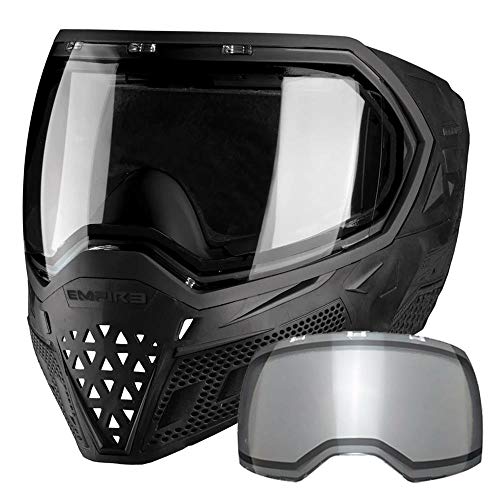 Empire EVS Paintball Maske, schwarz, NinjaSmoke und klarem Thermalglas von Empire