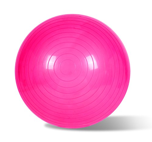 EmpireAthletics – Sitz- und Gymnastik-Ball mit Pumpe aus elastischem Gummi-Material mit 75 cm Ø – Sitzball Fitnessball in PINK von EmpireAthletics