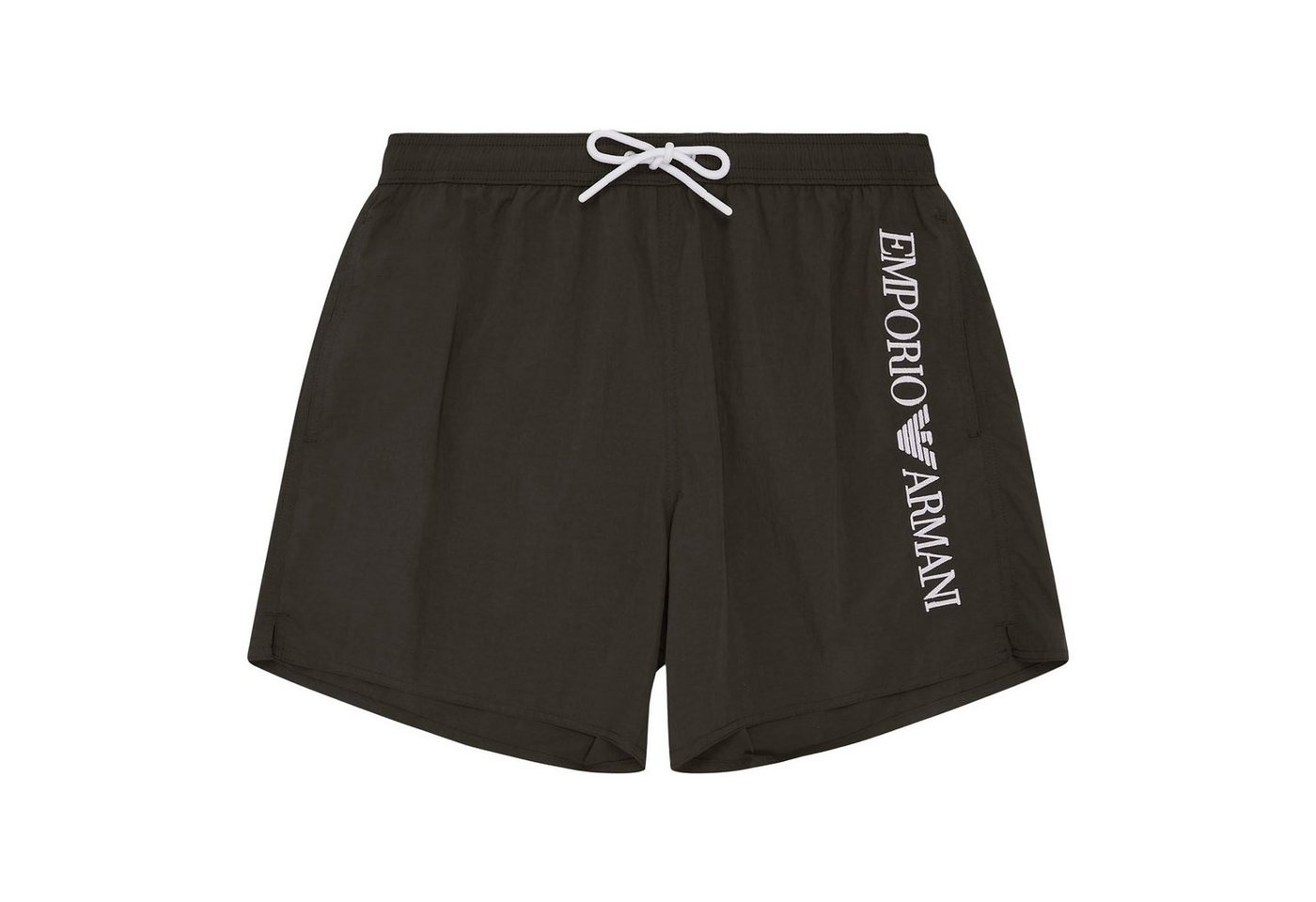 Emporio Armani Boxer-Badehose Mid Boxer Beachwear mit vertikalem Markenschriftzug von Emporio Armani