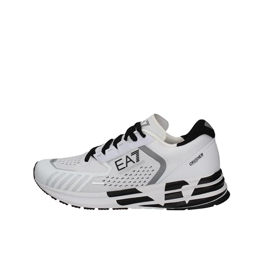 Emporio Armani EA7 Herren Crusher Distance Sneaker White - Black 45 1/3 EU von Emporio Armani