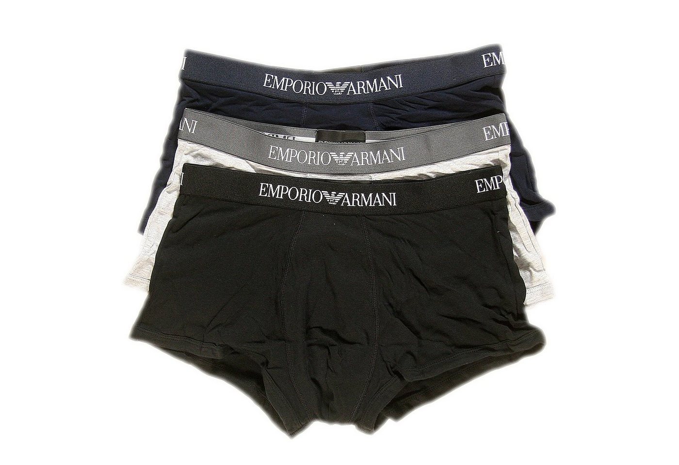 Emporio Armani Trunk CC722 Pure Cotton (Vorteilspack, 3-St., 3er-Pack, 6er-Pack) Herren Short Boxer Unterhose Pure Cotton kurzes Bein von Emporio Armani