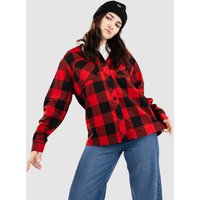 Empyre Akrin Oversized Plaid Flannel Hemd red von Empyre