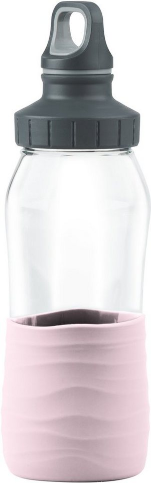 Emsa Trinkflasche Drink2Go, Schraubverschluss, dicht/hygienisch/rein, Silikonmanschette, 500 ml von Emsa