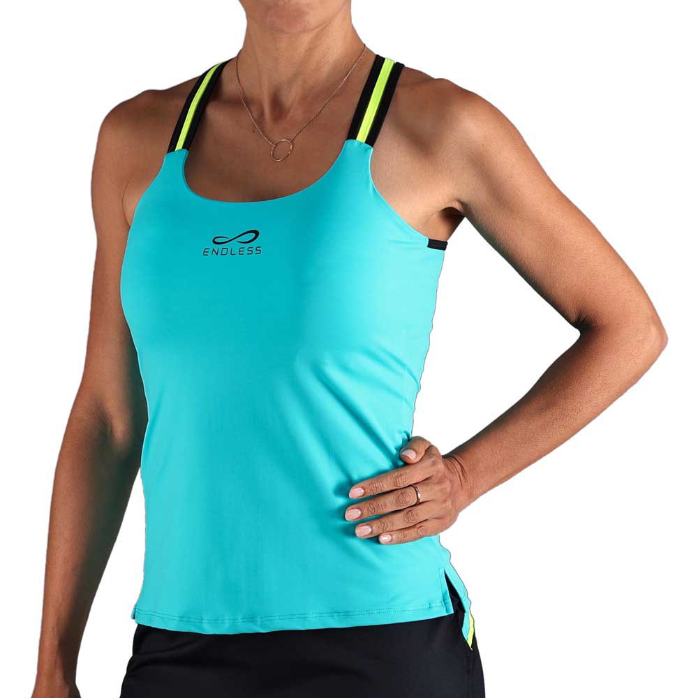 Endless Glow Sleeveless T-shirt Blau L Frau von Endless