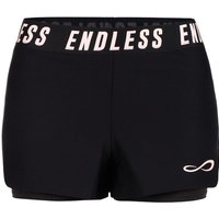 Endless Iconic Tech Shorts Damen Schwarz - L von Endless
