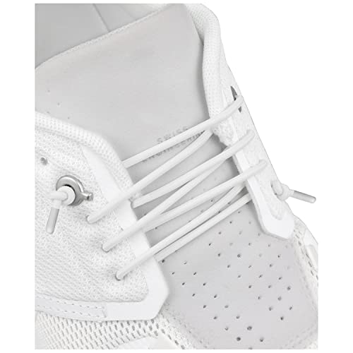 Endoto Elastische Ohne Binden Schnürsenkel für ON Cloud 5 Running Schuhe, Ersatz Rund Dehnbare Gummi Laces Schuhbänder Shoelaces(Weiß,26 Zoll) von Endoto