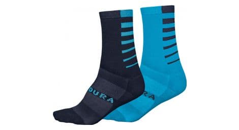 endura coolmax striped socks  packung mit 2 paaren  blau von Endura