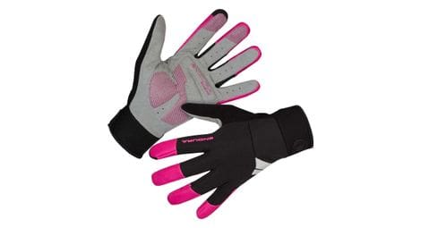 endura windchill women windproof long gloves schwarz cerise pink von Endura