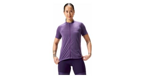 kurzarm trikot women endura loop full zip violet von Endura