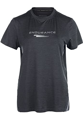 endurance Damen Funktionsshirt WANGE Melange 1001A Black 36 von endurance