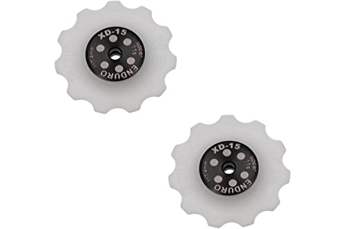 Enduro Bearings Unisex Erwachsene Rad XD-15-SRAM 9,10 or 11 Speed-Weiß Jockey Wheel Sets, Metall, One Size von Enduro Bearings