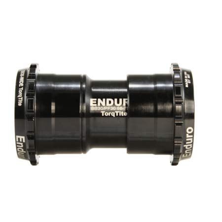 Enduro Bearings Unisex Erwachsene TorqTite BB30 to Dub-A/C SS-Schwarz Untere Klammern, Metal, One Size von Enduro Bearings